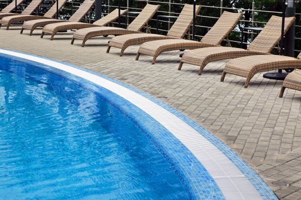 Cost of Poolside Hardscaping in Danbury